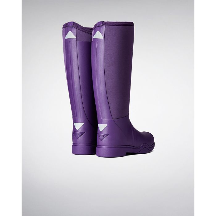 Hunter Wellingtons Hunter Balmoral Equestrian Neoprene Stretch Dark Iris
