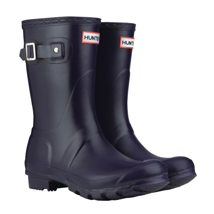 Country Wear Hunter Wellingtons Original Short aubergine Welly Boots