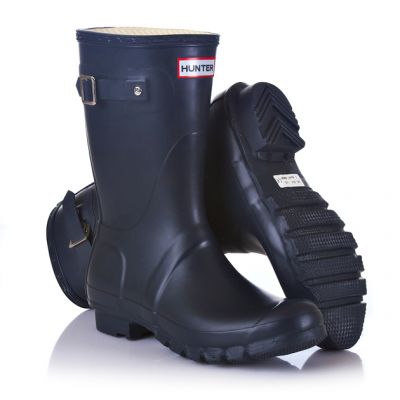 Hunter Original Short Wellington Boot Aubergine