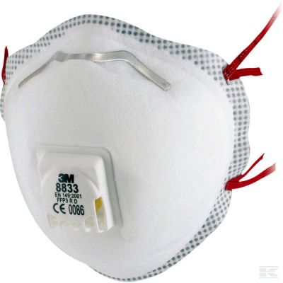 Dust mask, FFP3+V (10P)