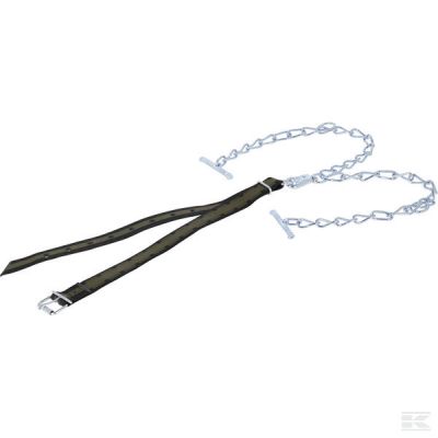 Collar for cattle 130x4cm, wit