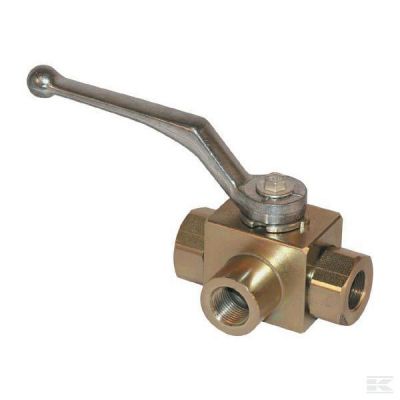 Ball-valve 3-way 1/2'