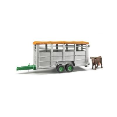 Bruder Cattle Trailer and 1 Cow.