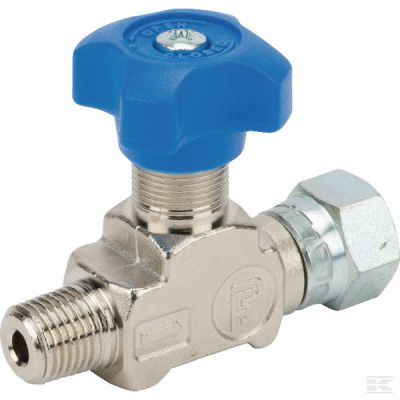 Pressure gauge shut off tap