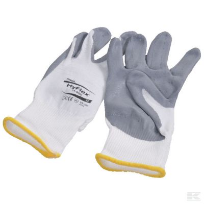 Work gloves white-grey size 9/