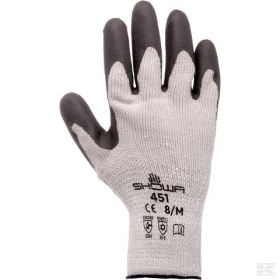 Work gloves black-grey acrylic