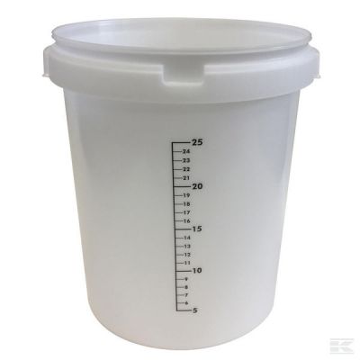 Tub 30L natural with scale