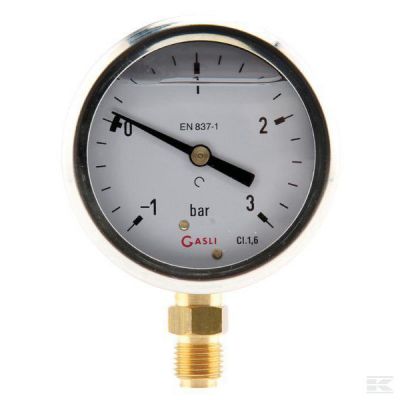 Pressure gauge Ř63 0–250bar 1/