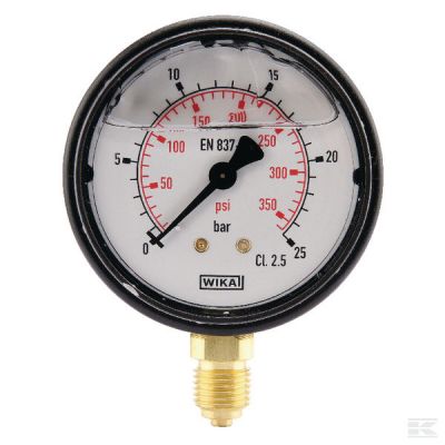 Pressure gauge Ř63 0–25bar 1/4