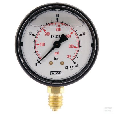 Pressure gauge Ř63 0–40bar 1/4