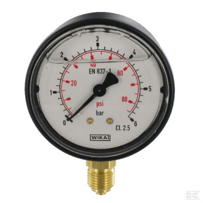 Pressure gauge Ř63 0–6bar 1/4'