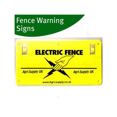 Electric Fence Warning Sign