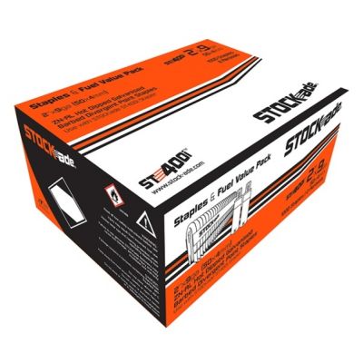 Stock-ade ST400i 1,000 40 x 4.0mm Staples & 2 Gas Canister Pack