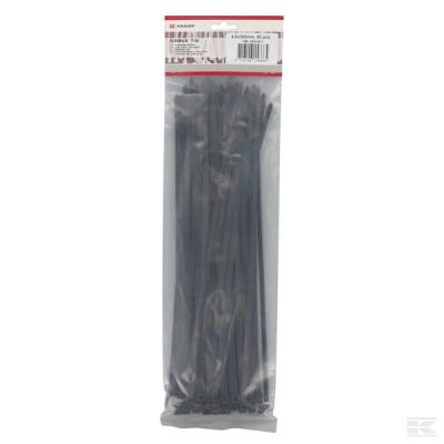 Cable tie 4.8x300mm, black, Po