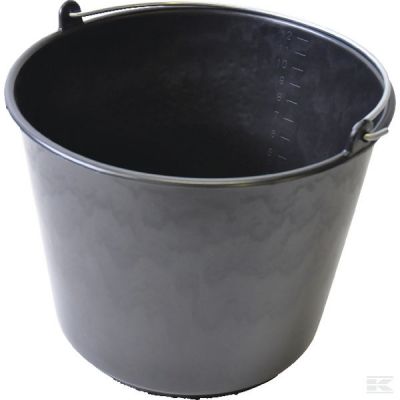 Gripline bucket 12 l, black