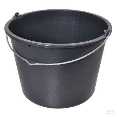 Gripline bucket 20 l, black