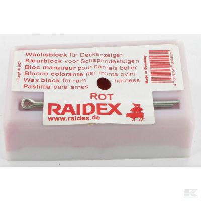 Wax marker block Raidex Red
