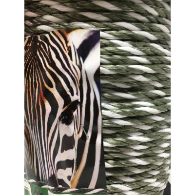 Zebra Green Power 6mm Electric Fence Rope 400m