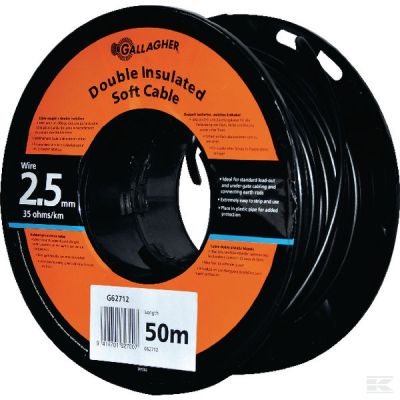 Cable 2.5-mm/50-m earth/supply