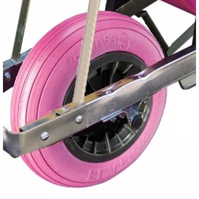 Puncture Pink Tyre for OX Wheelbarrow