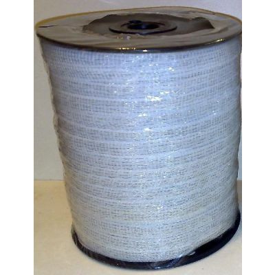 12mm Economy White Electric Fence Poly Tape