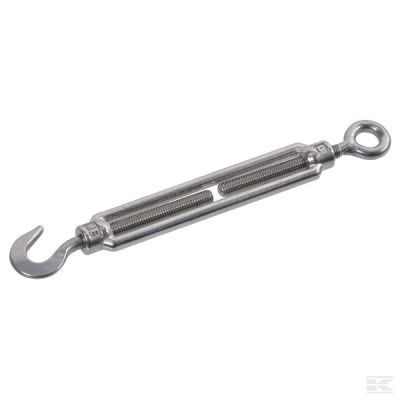 Turnbuckle hook/round 6mm S.S.