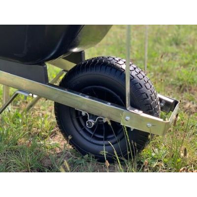 Puncture Black Wide Tyre for 160L OX Wheelbarrow
