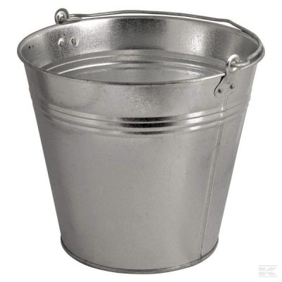 Galvanised bucket, 15 litre