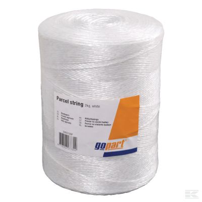 PP parcel string, 2 kg, white
