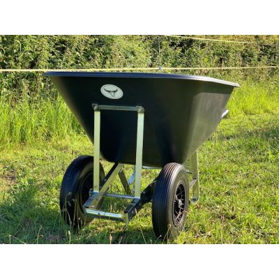 200L OX Wheelbarrow-Black