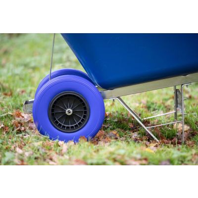 Puncture Blue Wide Tyre for 160L OX Wheelbarrow