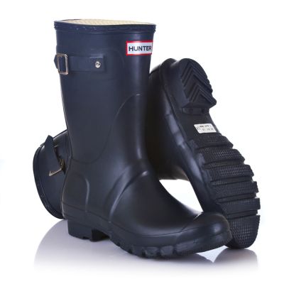Hunter Original Short Wellington Boot Aubergine