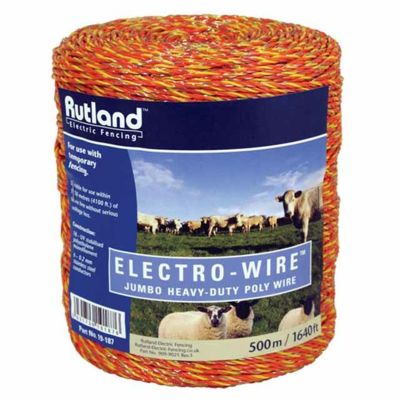 Jumbo Electro Poly Wire 3mm Orange/Yellow 500m