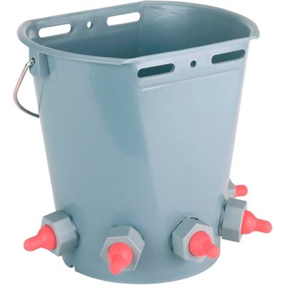 8L Lamb Milk Feeder Bucket Complete With 5 Teats And Non Return Valves