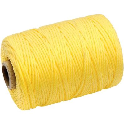 1 X Roll Of Yellow Polypropylene Brick Cord 1.5mm X 50m. 