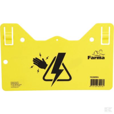 Electric Fence warning sign 1