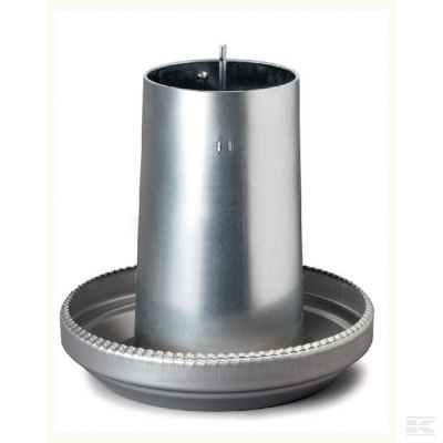 Galvanised feeder for turkeys