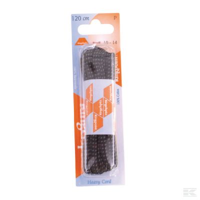 Laces round black/grey 120cm