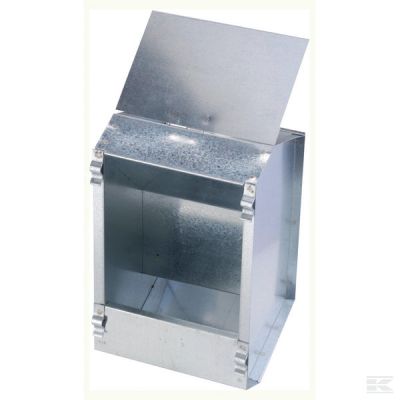 Galvanised rabbit feeder single