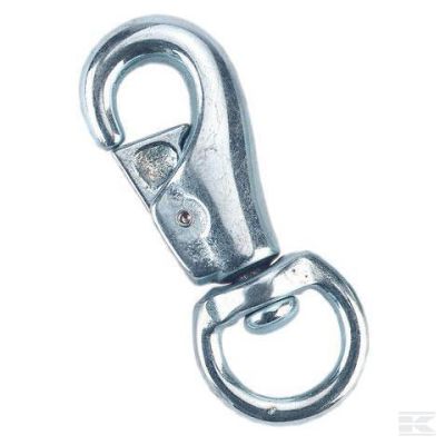 Spring snap hook with swivel