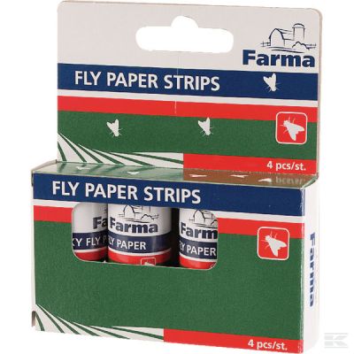 Fly paper strips, 4 pcs.
