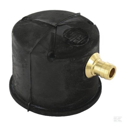 Dust cap + oil eduction