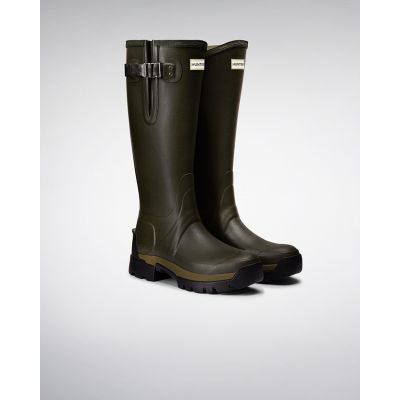 Women's Balmoral Side Adjustable 3mm Neoprene Boot Dark Olive