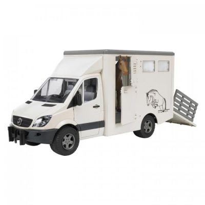 Bruder Mercedes Sprinter Horsebox with 1 Horse.