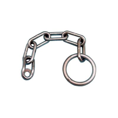 Trailer safety breakaway chain.