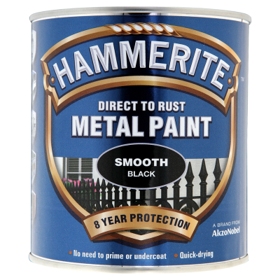 Hammerite Smooth Finish Black 750ml