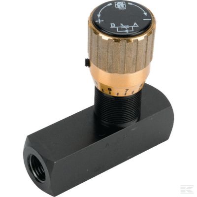 Throttle check valve