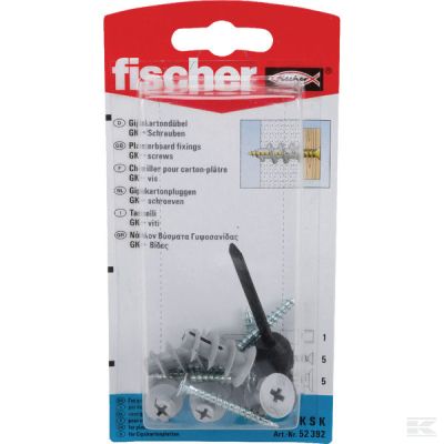Plasterboard plug with screw 5