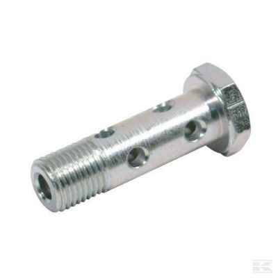 Banjo bolt double 3/8 BSP
