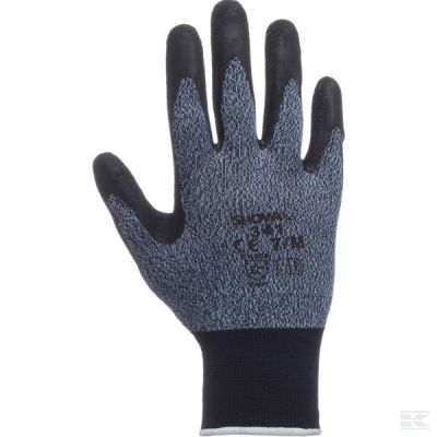 Work gloves blue-grey Nylon/po